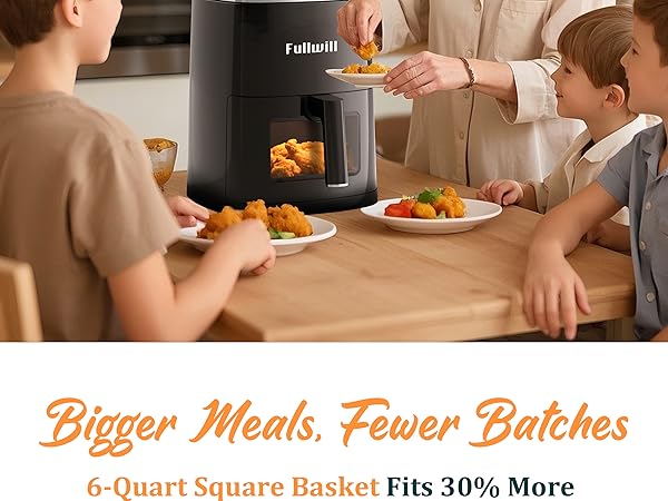 5-in-1 Versatility: Enjoy the convenience of multiple cooking methods with our air fryer!