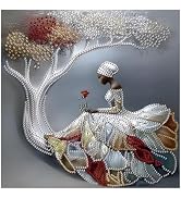 DIADAY 5D Special Shape Diamond Art Painting Kits for Adults Woman, Crystal Rhinestone Special Sh...