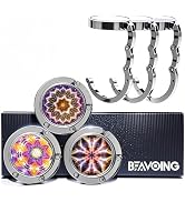 BEAVOING Purse Hook for Table, Set of 3 Purse Hanger Foldable Purse Holder Womens Bag Purse Hook ...
