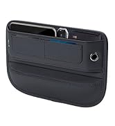 Premium Leather Car Seat Gap Filler Organizer, Universal Fit Car Accessories for Women/Men Interi...