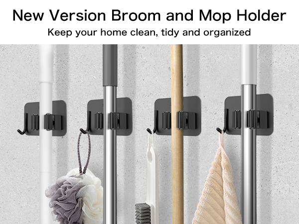 Broom Holder Wall Mount