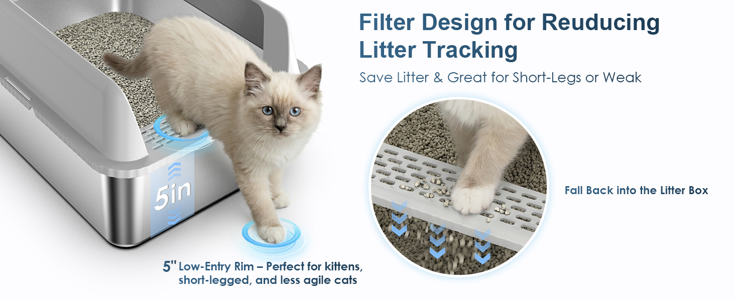 stainless steel cat litter box