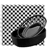 EUSOAR Burger Baskets & Paper Liners, 100pcs Wax Deli Paper and 12 pcs Food Baskets Sets for Rest...