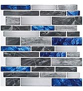 Art3d 10-Sheet Premium Self-Adhesive Kitchen Backsplash Tiles in Marble, 12