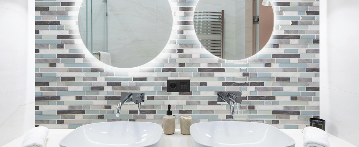 Art3d Thickened Vinyl Peel and Stick Backsplash Tile