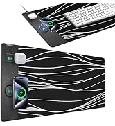 Mouse Pad with Wireless Charging, Gaming Mouse Pad with Ultra-Smooth Surface, Large XXL Desk Mat,...