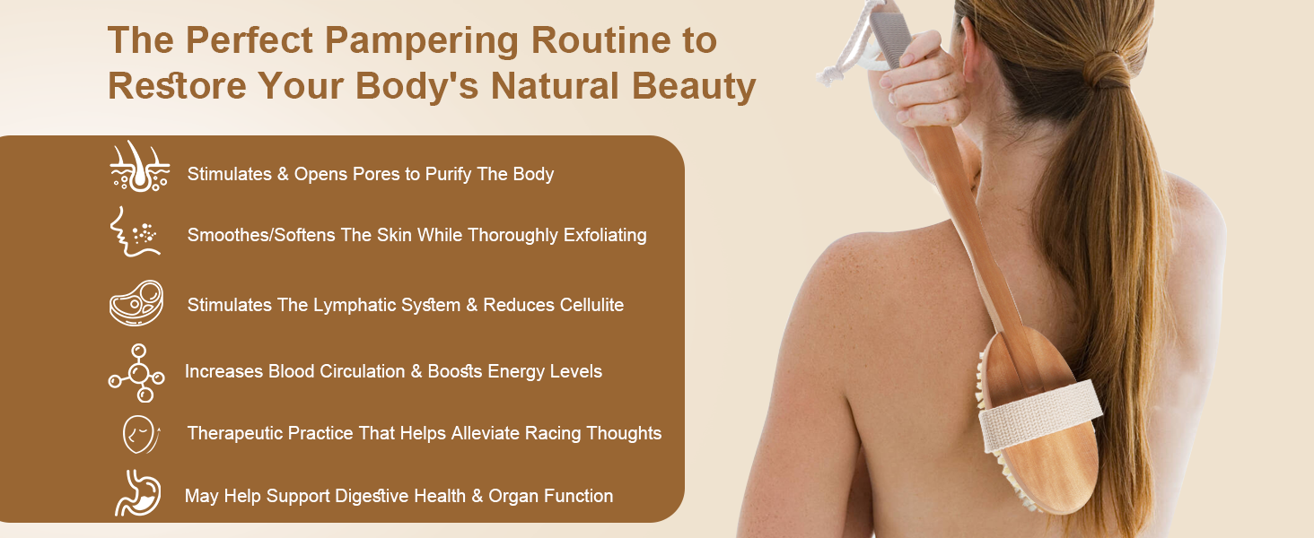 wooden body brush
