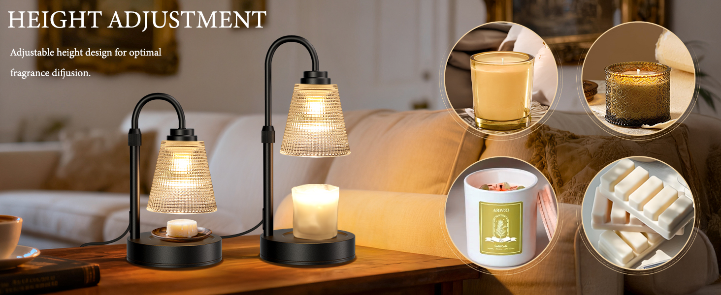 Candle Warmer Lamp with Timer Dimmable