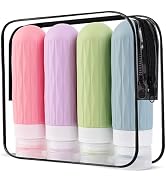 IYYI Travel Bottles for Toiletries, TSA Approved Travel Size Containers, Silicone Toiletries Bott...