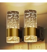 L LOHAS LED Night Lights Plug into Wall, 2 Pack Acrylic Night Light,Dimmable Nightlight with 0-10...