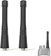 Radio Antenna Replacement VHF 136-174MHz Stubby SMA Male 2 Pack Walkie Talkie Compatible with Mot...