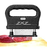 ZXZ Premium Meat Tenderizer Mallet – 48 Stainless Steel Blades, Ideal for Marinated Meats, Beef, ...