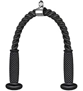 Kipika Tricep Rope 28 Inch, Rope Pull Down Attachment for Cable Machine, Heavy Duty Nylon Rope wi...