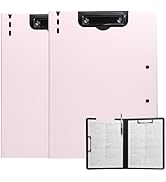 FRETONBA Clipboard Folder, 2 Pcs A4 Foldable Clipboard with Horizontal and Vertical Double Metal ...