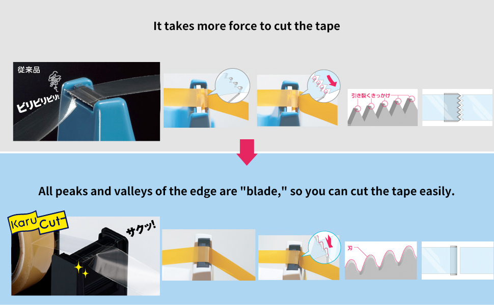 Kokuyo Portable Tape Dispenser Smooth Blade