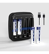1.5V Rechargeable AAA Lithium Batteries, XTAR 1200 Cycles Long Lasting Rechargeable AAA Batteries...
