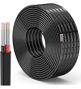 10/12/14/16/18/20 Gauge Wire 2 Conductor Electrical Wire, Stranded PVC Cord, 12V Low Voltage/Tinn...