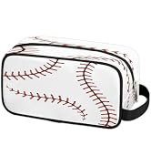 Ackutea Travel Toiletry Bag for Boys Kids - Baseball Waterproof Hanging Cosmetic Hygiene Bags Lig...