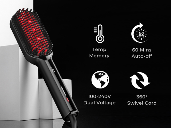 electric hair straightener brush