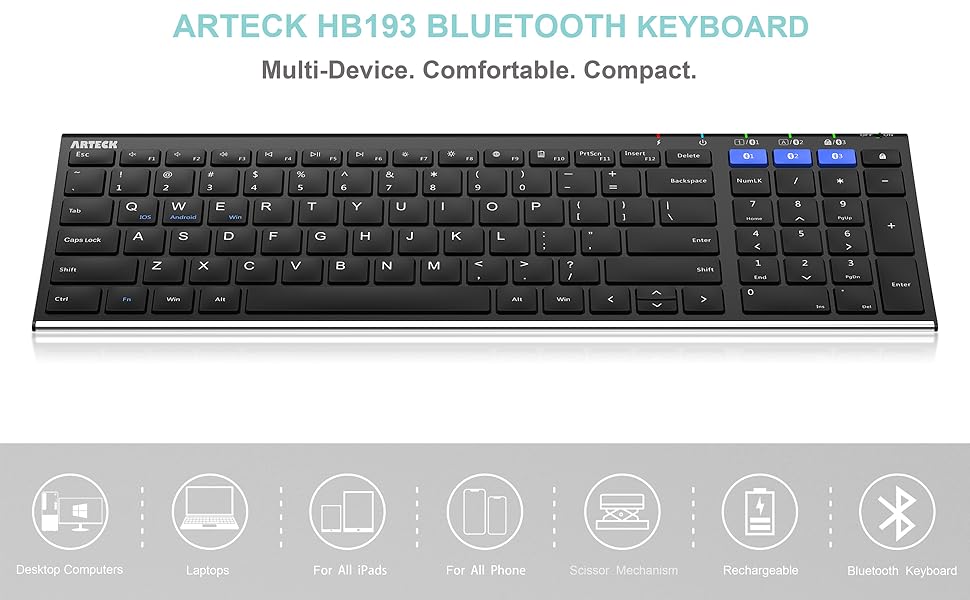 HB193 Bluetooth Keyboard 1