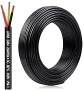 20 Gauge 3 Conductor Electrical Wire 20AWG Electrical Wire Stranded PVC Cord Oxygen-Free Copper C...