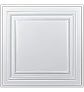 Art3d PVC Ceiling Tiles, 2'x2' Plastic Sheet in White (12-Pack)