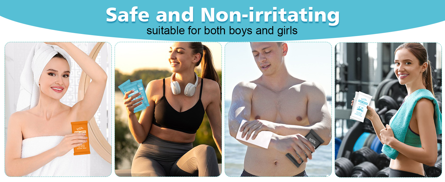Body Wipes Individually Wrapped Bluk