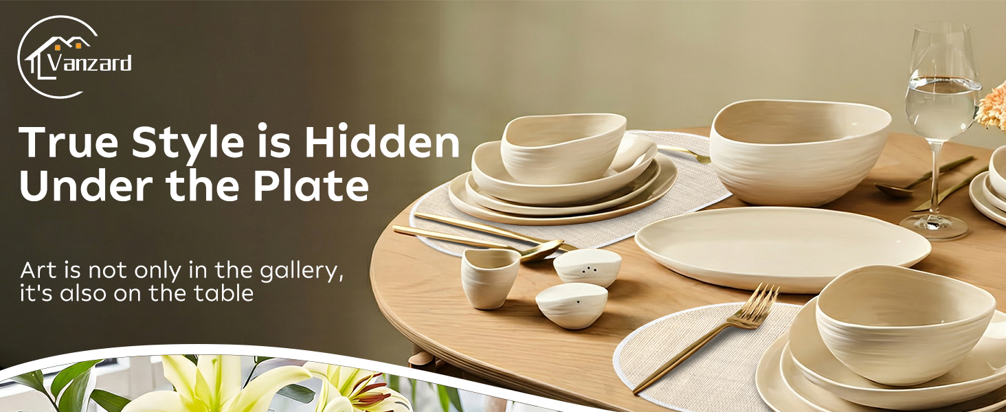 place mats under the plate