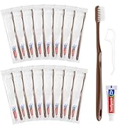 LLHQAMT Disposable Toothbrushes with Toothpaste, Travel Toothbrush Kit, Individually Packaged, Br...