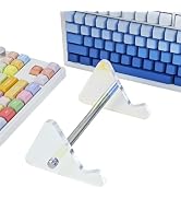 GEKUCAP 1-Tier Colorful Keyboard Display Stand Mechanical Keyboard Storage Holder Thick Acrylic G...