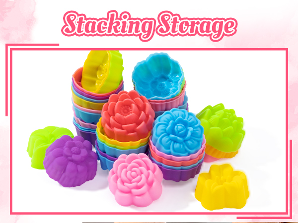 Flower Silicone Baking Cups