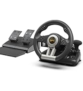 PXN PC Racing Wheel, V3 PRO 180 Degree Universal USB Car Sim Game Steering Wheel with Pedals for ...