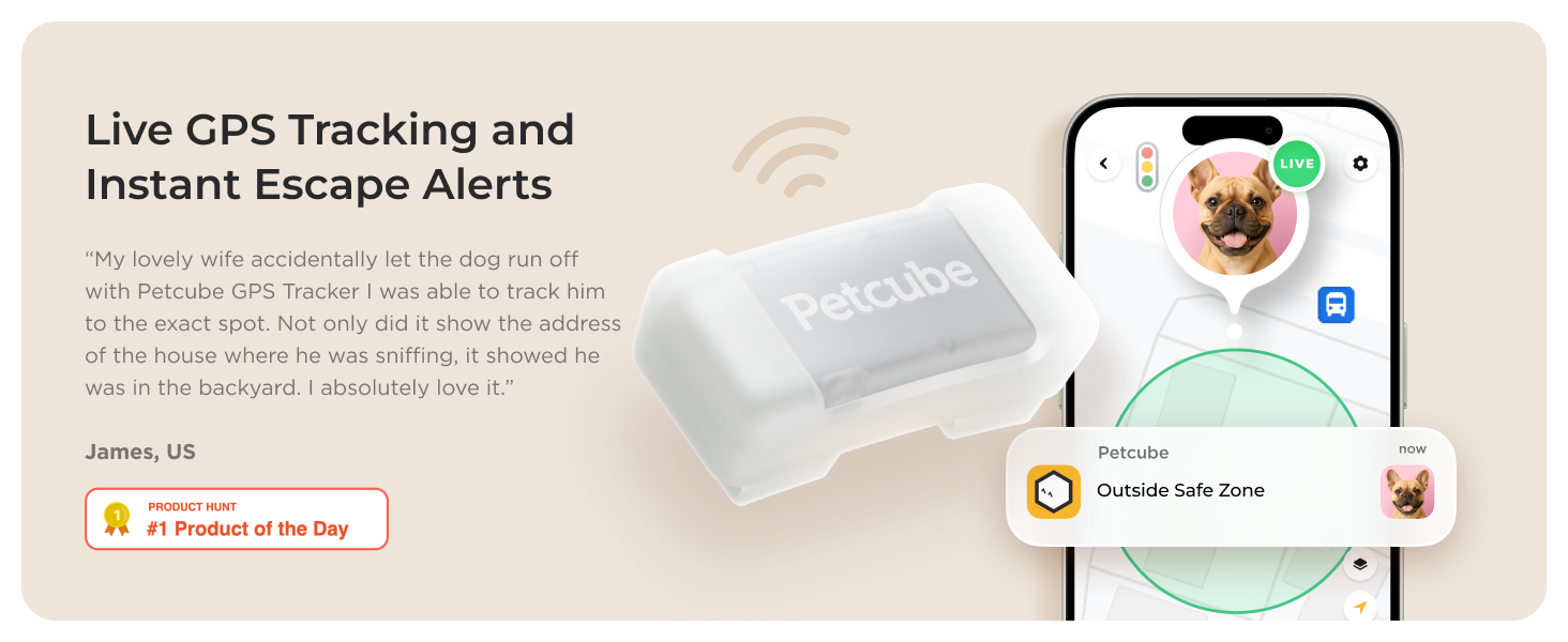 Petcube GPS Tracker for dogs