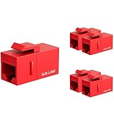 iwillink RJ45 Cat6 Keystone Coupler 5-Pack, Female to Female Cat6 Keystone Jack, UTP Keystone Cou...
