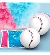 POPUPARTY 2 Pack Gender Reveal Baseball with Pink & Blue Powder Kit for Baby Gender Reveal Decora...
