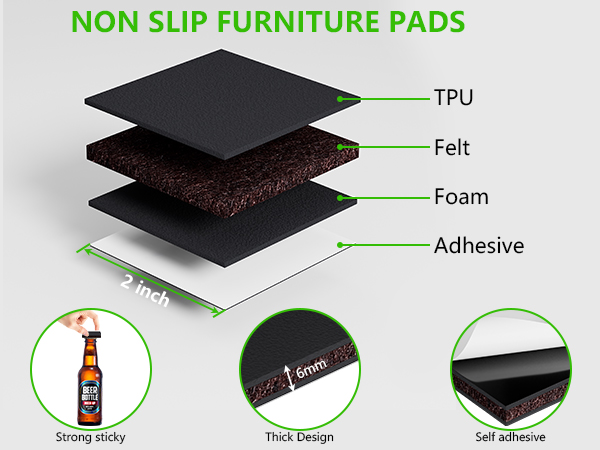 anti slip furniture pads