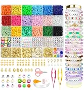 OHOME 5300 Clay Beads Bracelet Making Kit -Taylor Merch Friendship Bracelets Preppy Polymer Heish...