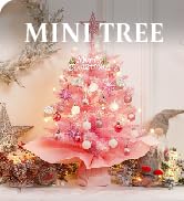 XmasExp Mini Christmas Tree Christmas Pink Tree Artificial Christmas Tree Small Christmas Tree Ho...