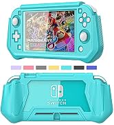 iNOTOGG Turquoise Anti-Scratch Protective Case for Nintendo Switch Lite, Ergonomic Design with Pr...