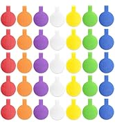 35 Pcs Cable Labels, Multi-Color Write On Cord/Wire Labels, Cable Tags and Wire Tags for Cable Ma...