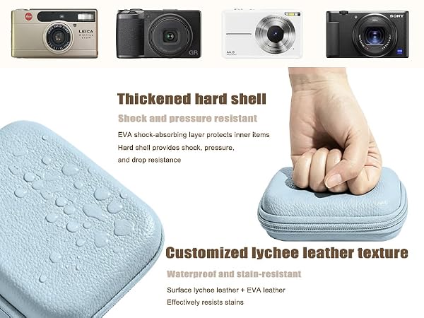 Digital Camera Case,Camera Bag for CAMKORY/ KODAK PIXPRO FZ45/FZ55/ Canon PowerShot ELPH/ 180/ IXUS