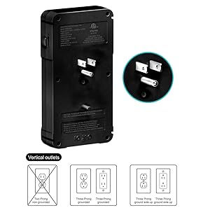 outlet extender with surger protection