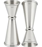 Goldelith Cocktail Jigger Set 1oz/2oz, Double Sided Stainless Steel Measuring Cups, Shot Measure ...