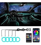 LED Strip Lights for Car, 5 in 1 RGB Car Interior Lights with 16 Million Colors and 236 inches Fi...
