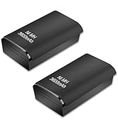 ActZone 2pcs 3600mAh Rechargeable Ni-MH Battery Replacement for Xbox 360 Wireless Controller