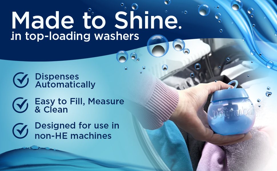 Designed for top-loading machines, making laundry simpler