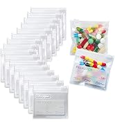 16 Pack Serfeymi Pill Bag Ziplock Pill Pouch Travel Clear Resealable 12 Mil AM PM Organizer Pouch...