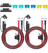 Linkstyle 2pcs 10AWG SAE Battery Connector Terminal Harness, 2FT/60CM 2Pin Quick Disconnect SAE E...