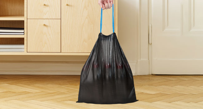 drawstring kitchen trash bags