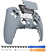 eXtremeRate New Hope Gray Touchpad Front Top Shell Compatible with ps5 Controller BDM-010 020 030...